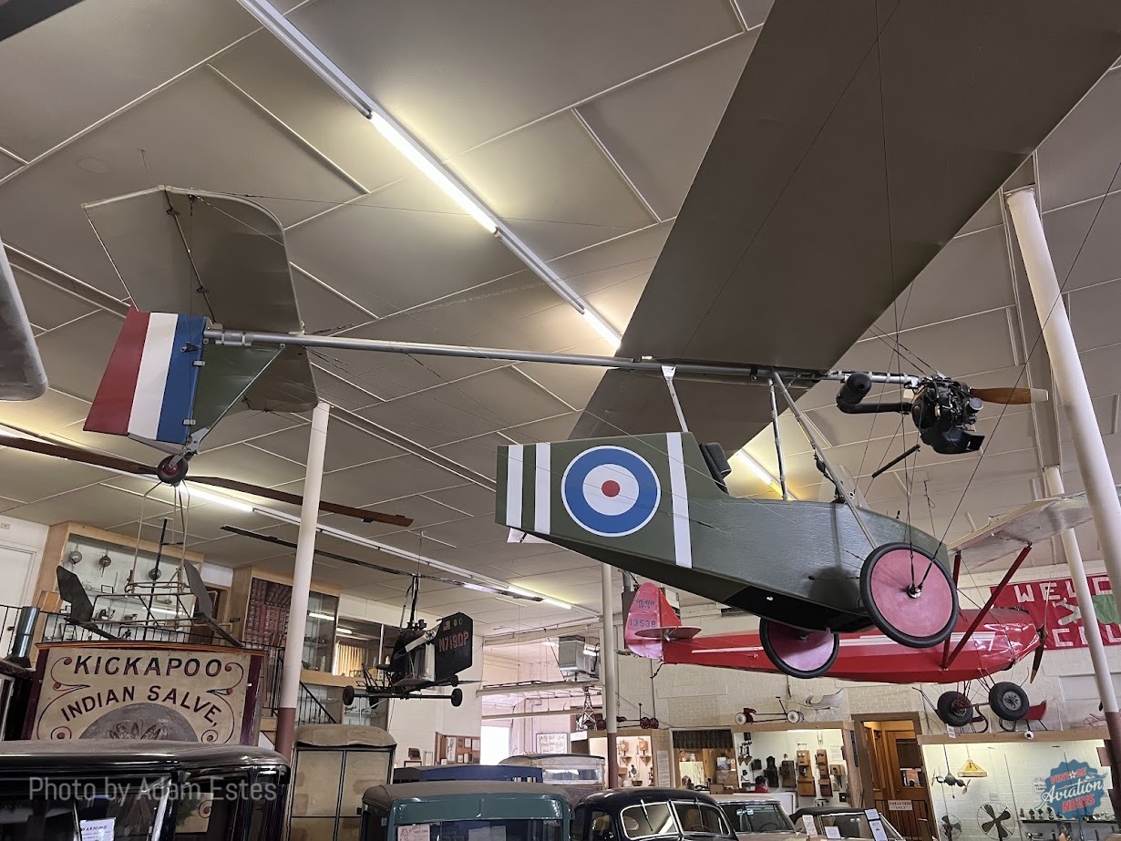 Right side view of the Chotia Gypsy ultralight at the Harold Warp Pioneer Village Adam Estes