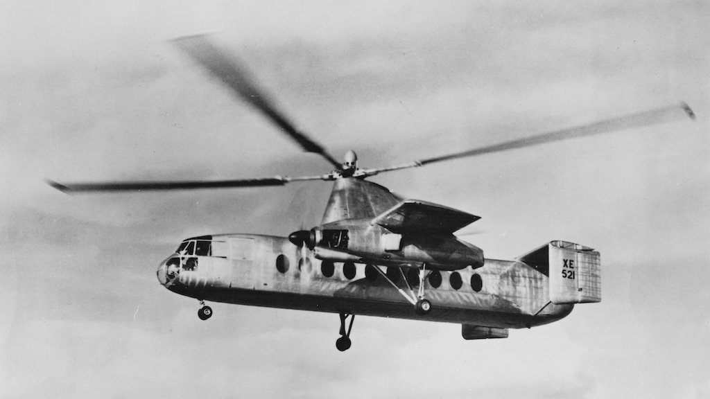 Rotodyne first flight 1958