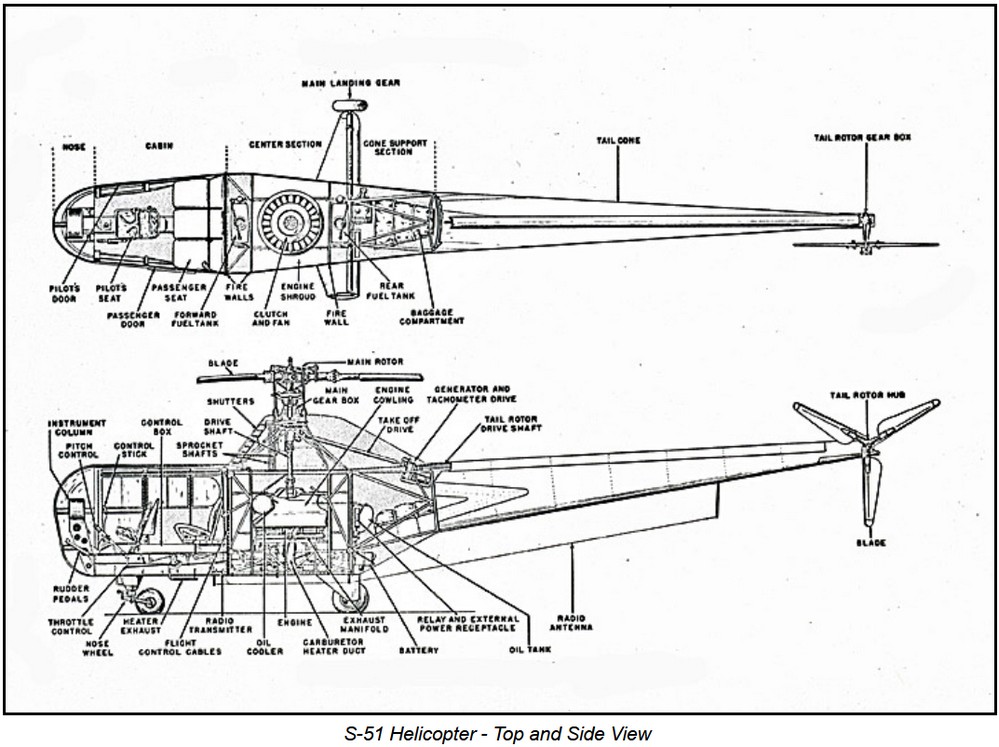 Randy's Warbird Profiles: Sikorsky HO3S-1G (S-51) 32 S 51 profile