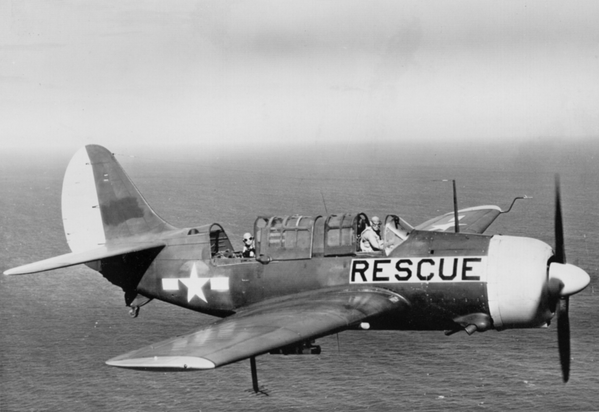 SB2C 4 NAS Kaneohe Rescue Unit in flight