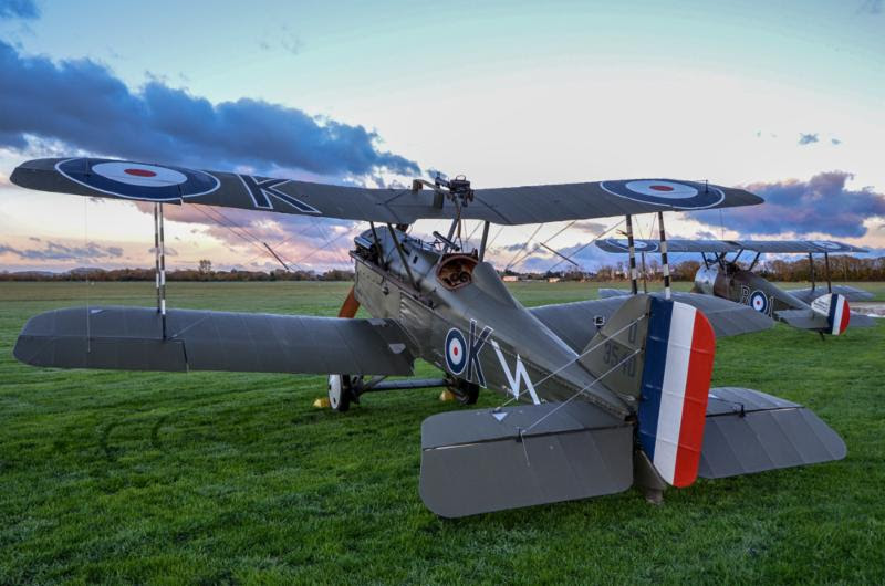 SE-5 and Sopwith Camel flown in New Zealand for the documentary "Millionaires Unit." Photo credit Harry Davison.