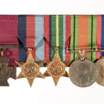 Scarfs medal bar including his Victoria Cross