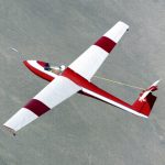 Flight Test Files: Schweizer SGS 1-36 Sailplane - Evaluating the Leap to T-Tail Aerodynamics 10 A Schweizer SGS 1-36 sailplane, used by NASA for a series of deep-stall research flights in the early 1980s, is shown here in flight over the Mojave Desert in California.