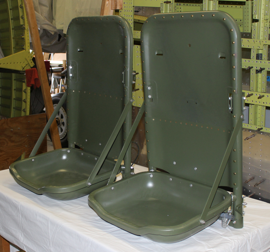 Seats for the XP-82 project. (photo via Tom Reilly)