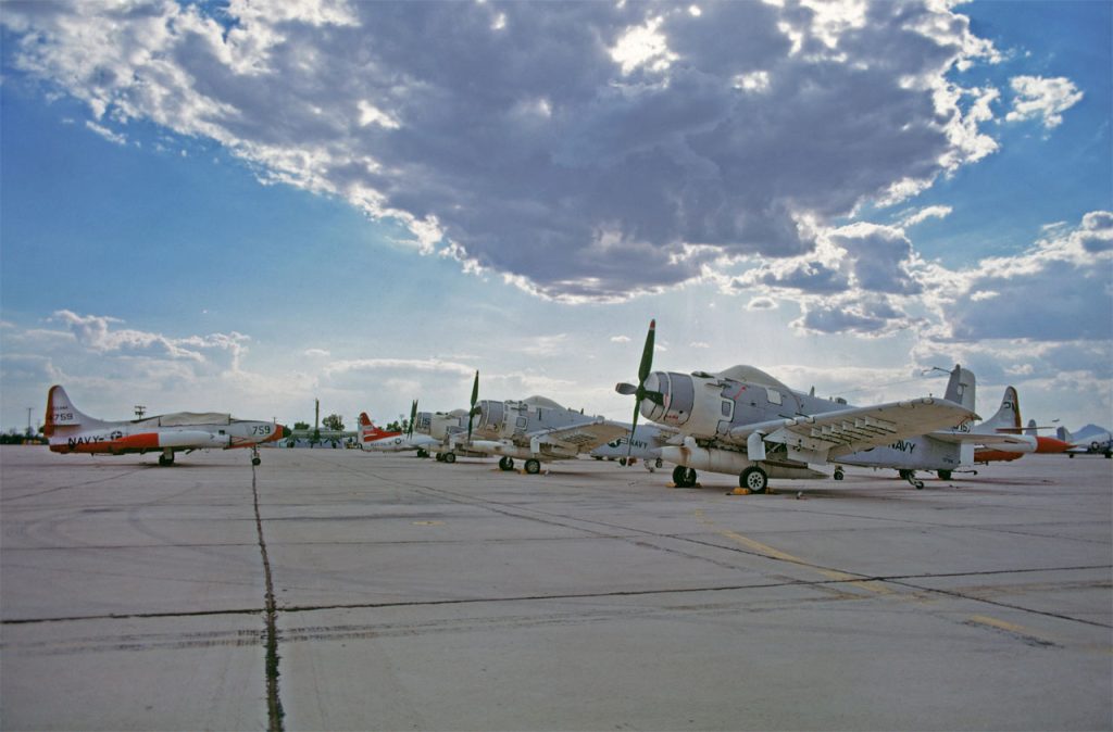 Boneyard Files: Lockheed T-1A SeaStar - The Navalized Shooting Star Lost to Time 10 Skyraiders Seastars 09091968 1280a