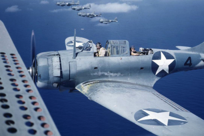 Somewhere on Santo is a Dauntless just like this one just waiting to tell its secrets. Photo – Time Life