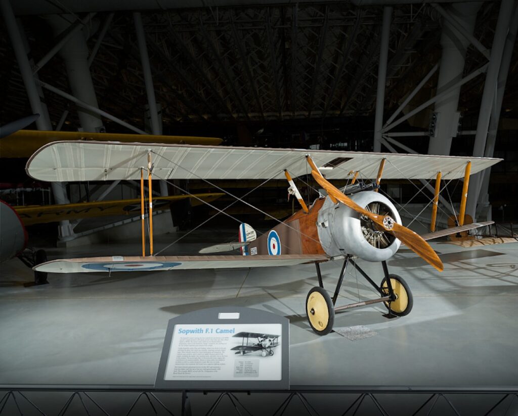 Sopwith F.1 Camel on display at the Steven F. Udvar Hazy Center Photo by Eric Long