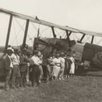 Spectators gather around one of the four Douglas World Cruiser aircraft flown on the global flight of 1924. Photo courtesy The Museum of Flight