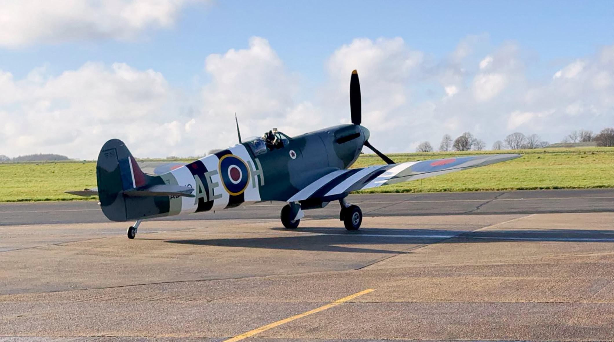 Spitfire Mk Vb AB910 Returns to the Air 11 Spitfire Mk Vb AB910 taxies out for its post ‘Major air test at Biggin Hill on 28th January 2026. Photo BBMF