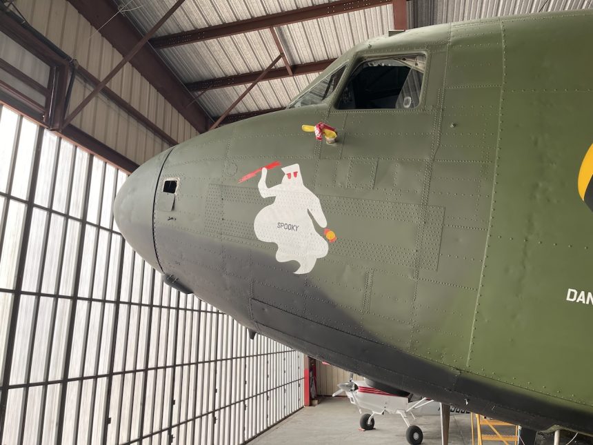 Spooky Becomes Spooky Nose Art Brings CAF AC 47 to Life 3141 copy