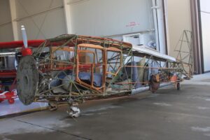 Stinson NC3040 s fuselage at Selden s hangar Garry Ackerman