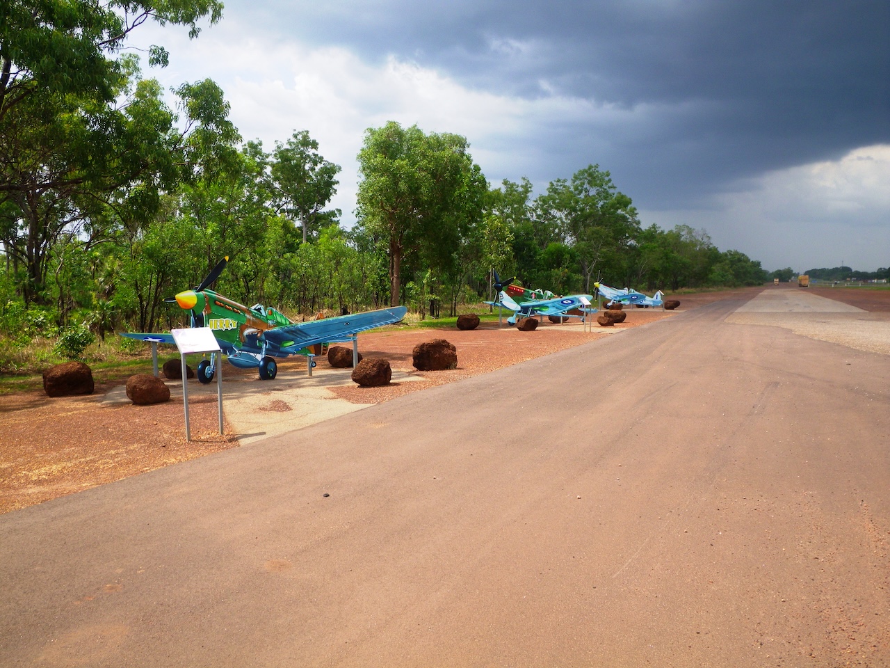 Strauss Airstrip Preserving a Rare World War II Fighter Base in Northern Australia runway and airplanes