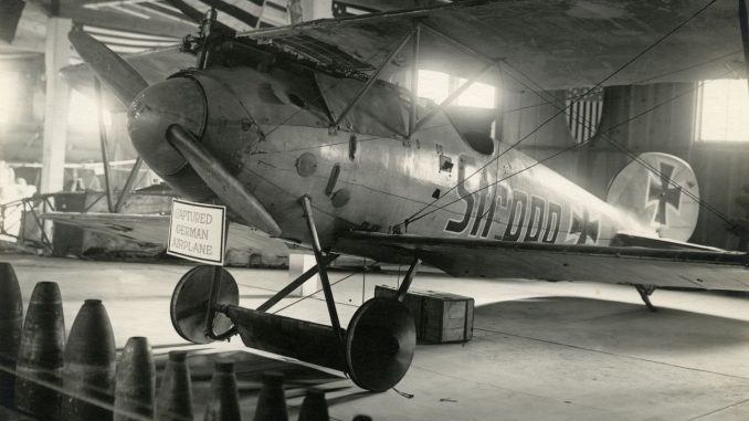 Stropp on display in the Cotton Palace in Waco TX November 1918 National Air and Space Museum