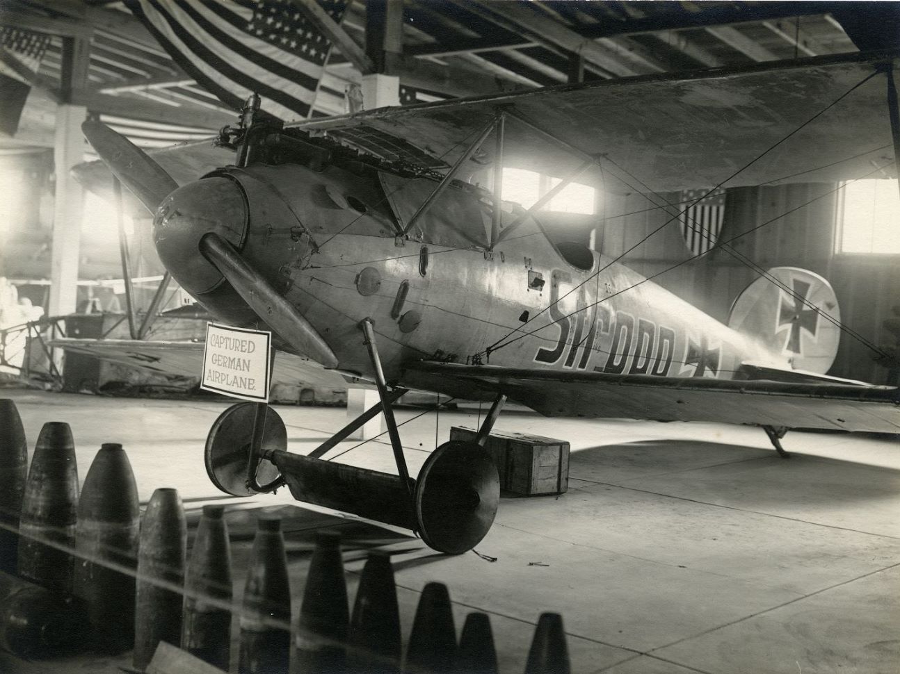 Stropp on display in the Cotton Palace in Waco TX November 1918 National Air and Space Museum