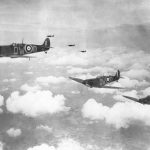 Supermarine Spitfires of 610 Squadron. Credit Ministry of Defence