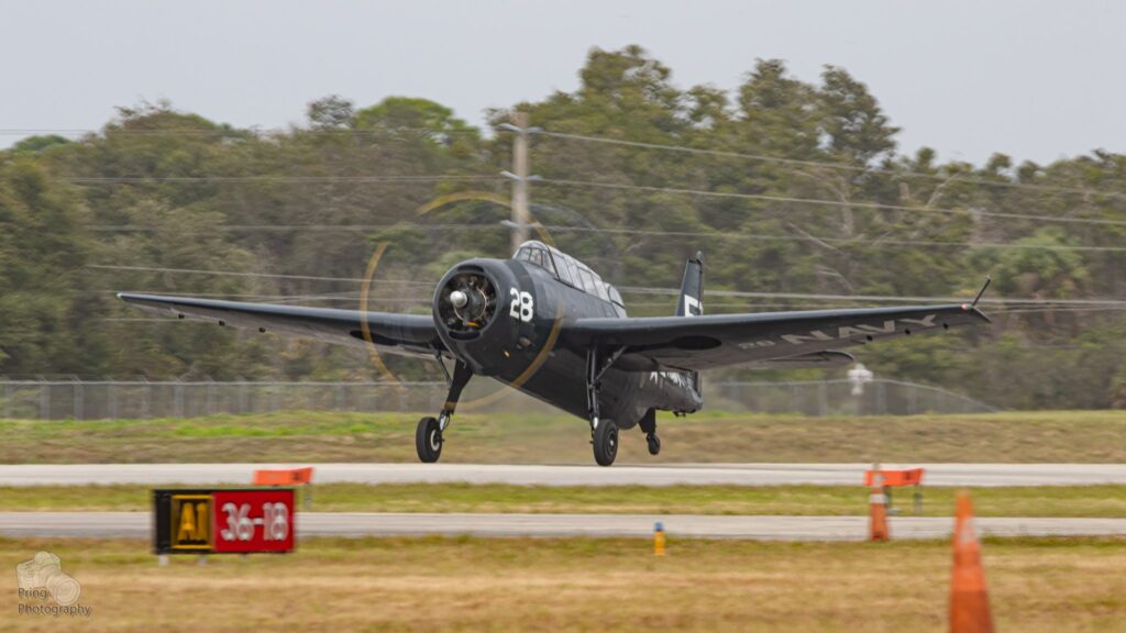 TBM Avenger 91188 taking off on a test flight January 11 2020 Valiant Air Command