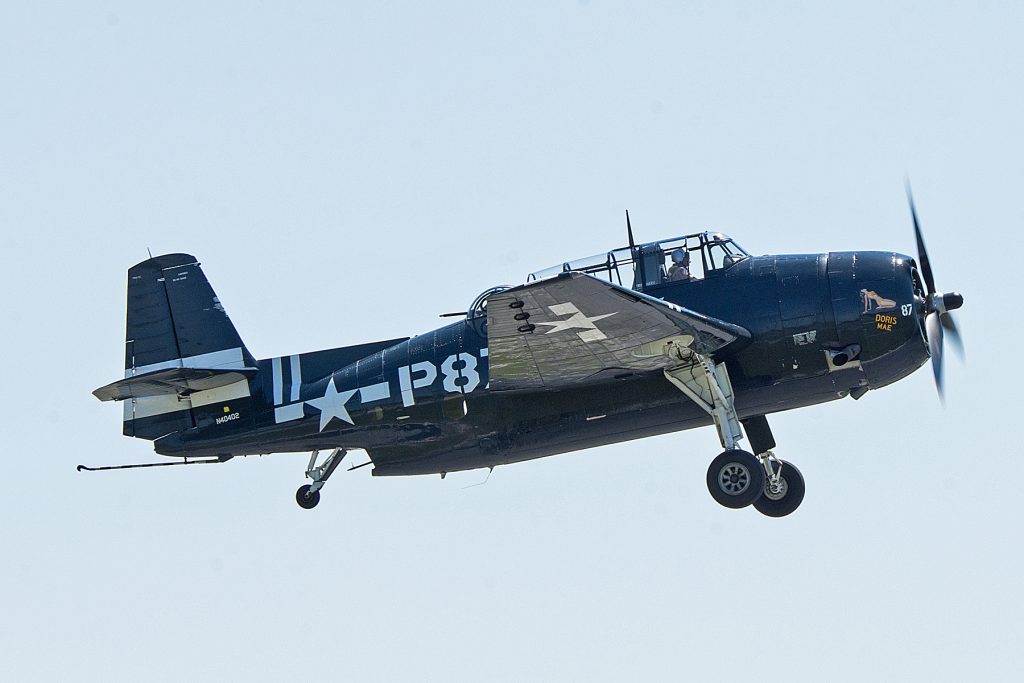 Capital Wing flying at Warbirds Over Wilmington, part of N.C. Azalea Fest, America250 version 11 TBM Avenger1