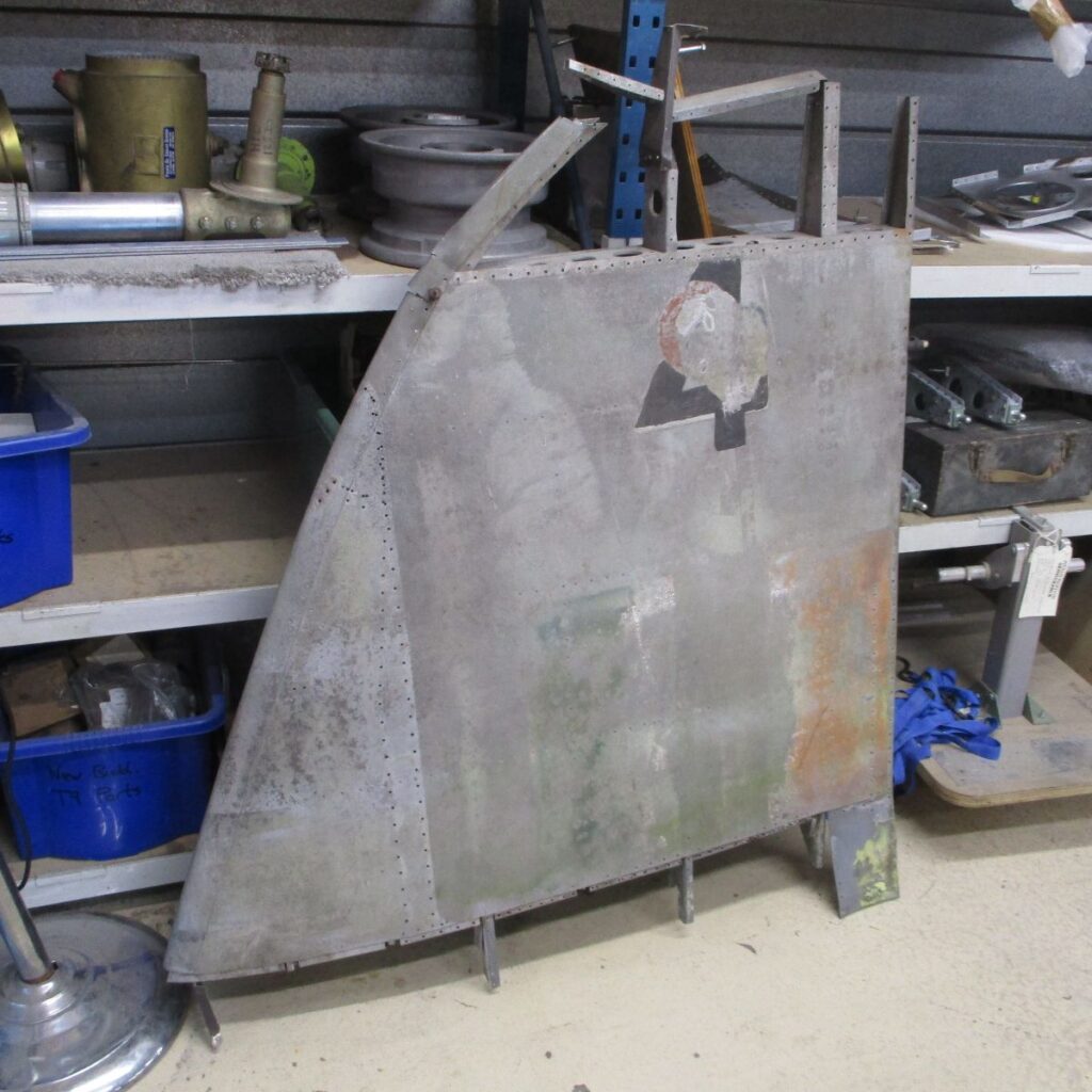 Hawker Typhoon Mk.Ib RB396 - Restoration Update - Winter 2025 20 Tail fin removed