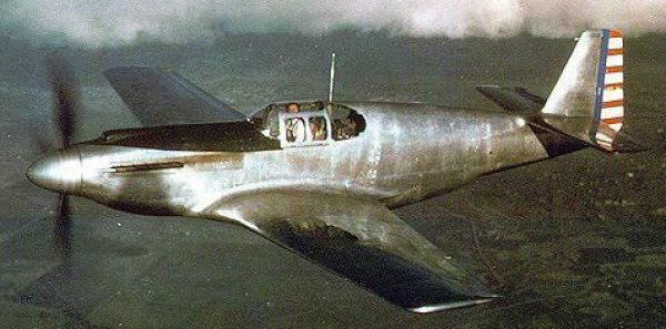 Test pilot Robert C. Chilton with the North American Aviation prototype NA 73X NX19998. North American Aviation Inc