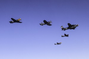 Texas Flying Legends in formation (Image Credit: Wings Over Houston Airshow)