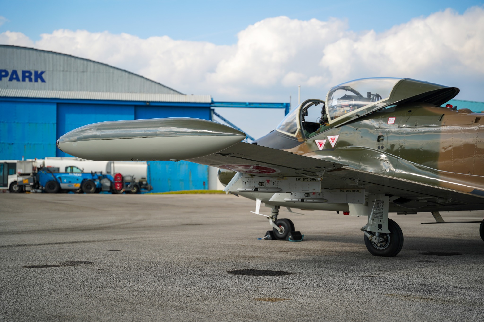 The BAC Strikemaster is a weaponised Ex Military Jet aircraft the ultimate development of the Jet Provost and predecessor to the Hawk