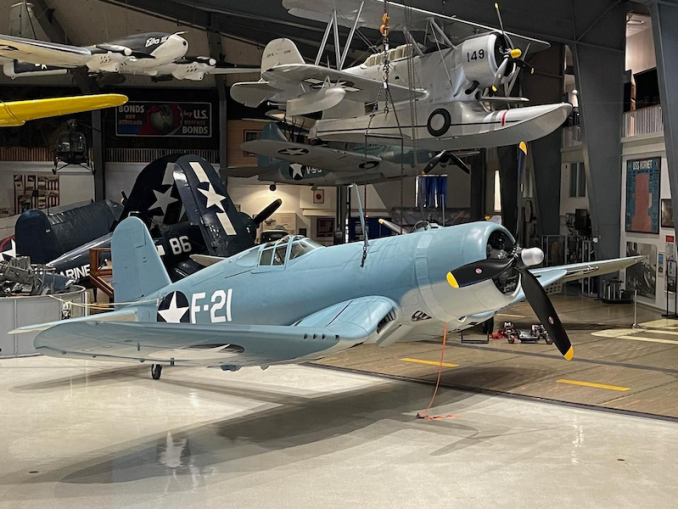 The National Naval Aviation Museum Birdcage Corsair Goes on Display