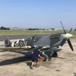 The Spitfire MK912 from Biggin Hill Heritage Hangar took to the skies again after a nine year restoration