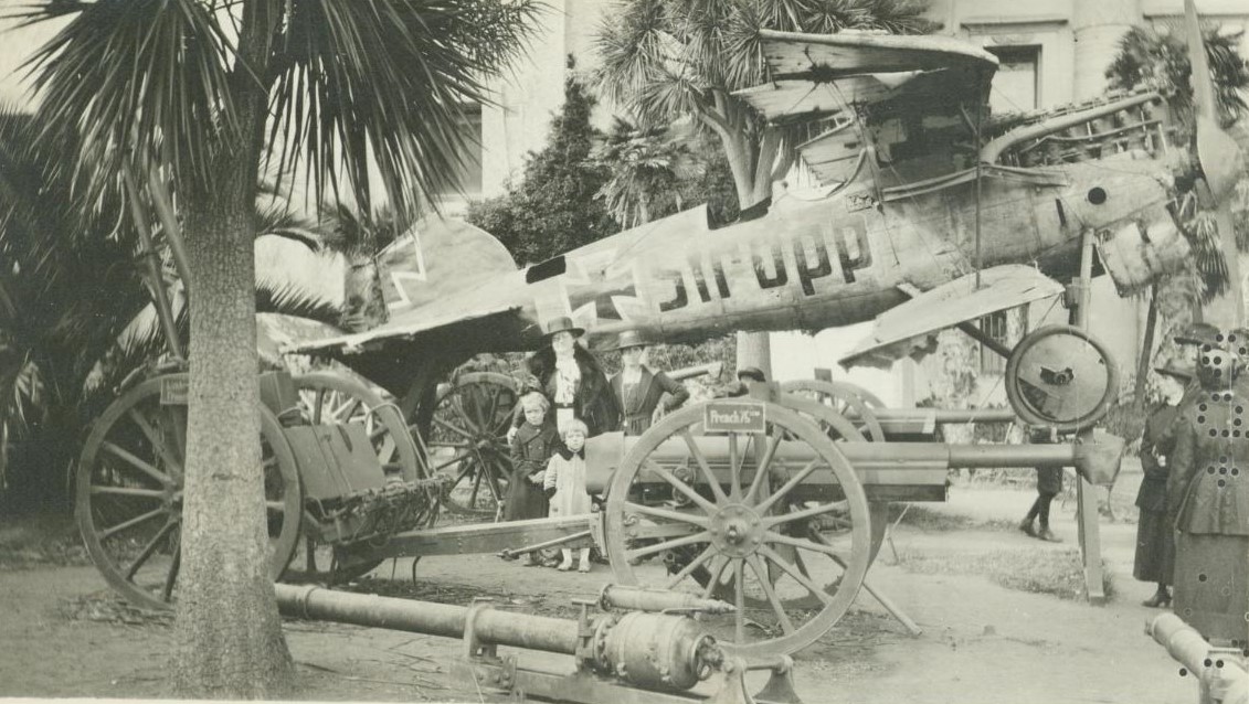 The deteriorating Stropp on display outdoors in Golden Gate Park San Francisco 1919 National Air and Space Museum