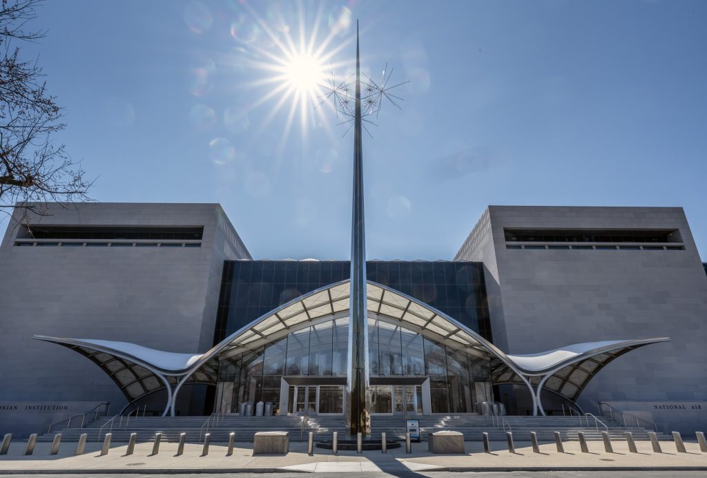 Smithsonian National Air and Space Museum Acquires Record-Setting L-39 Jet Racer "American Spirit" 12 The entrance to the Smithsonians National Air and Space Museum in Washington DC. Visitors enter from Jefferson Drive