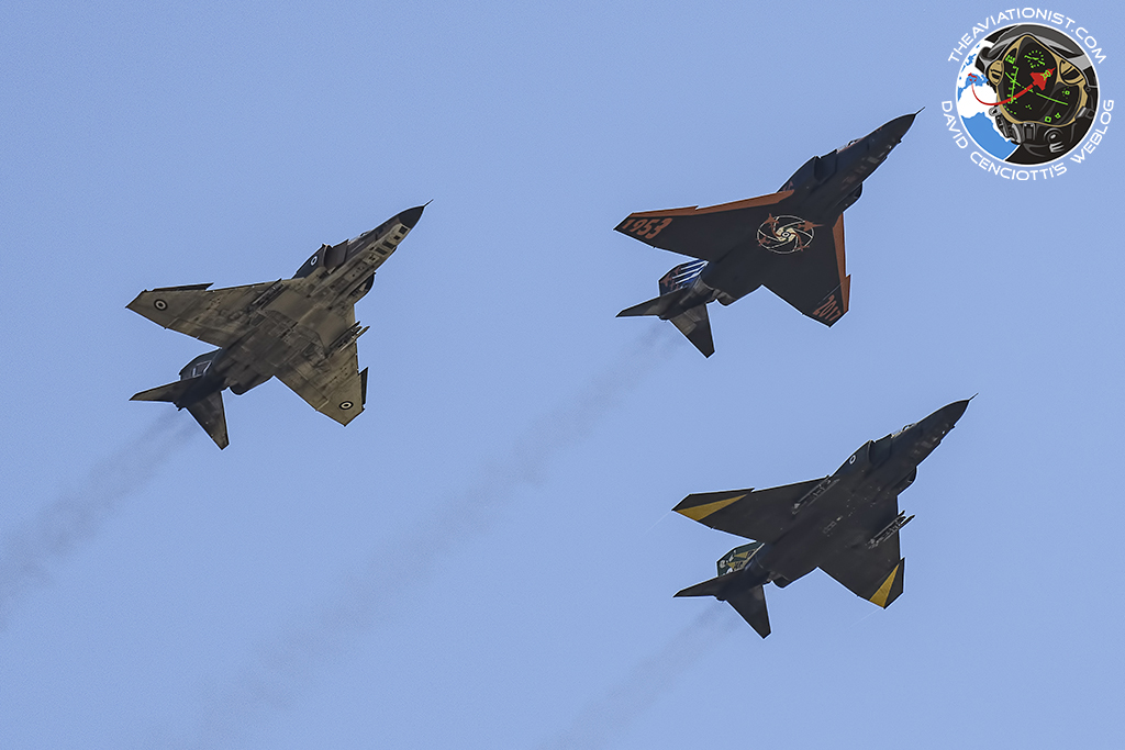 The final trio overflying Larissa in formation.