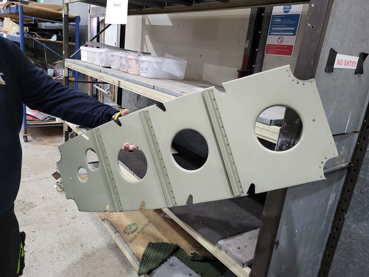 Avro Lancaster B.VII NX611 ‘Just Jane’ – Restoration Update 249 16 The first completed rib for NX611s tailplane