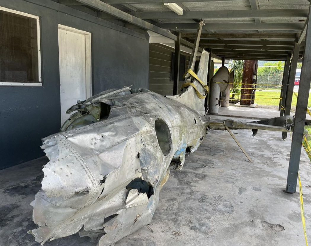 The Douglas SBD Dauntless Mystery: Uncovering a WWII Tragedy in Vanuatu 12 The museums SBD 4 Dauntless soon after its arrival from Port Vila in 2023. Marina Moli