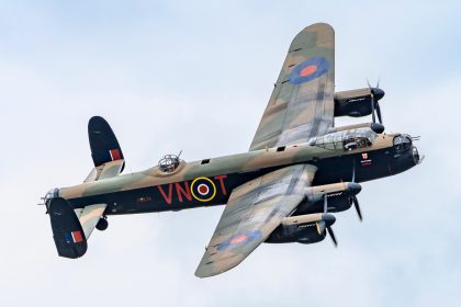 The opportunity to see the BBMF Lancaster flying before it goes into extended ‘Major maintenance was a treat for many. Photo Steve Hinks