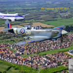 Then and Now RAF Hawkinge Spitfire