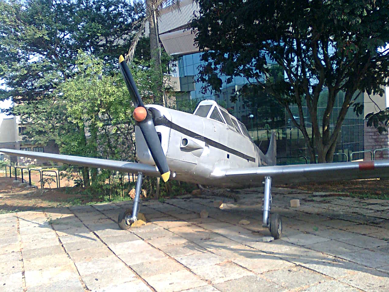 This aircraft is located infront of the Department of Aerospace Engineering at Indian Institute of Science Bangalore