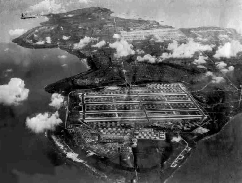 Tinian Airfields 1945 Looking North To South