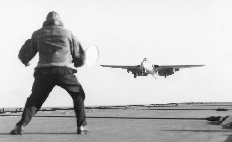 Today In Aviation History: First Jet Takeoff and Landing on Aircraft Carrier 12 Today In Aviation History First Jet Takeoff and Landing on Aircraft Carrier 1