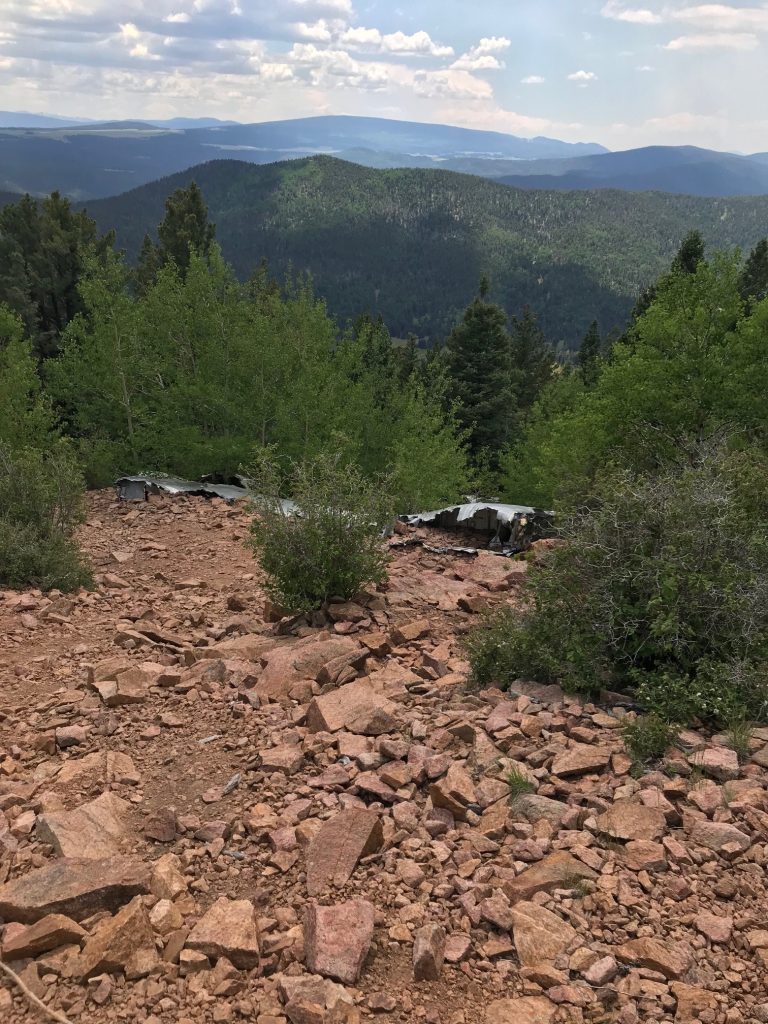 The Final Flight of B-24 Liberator 41-1133 17 Trail Peak B24 Crash Site 001 Photo Credit Harold White NSM PSR