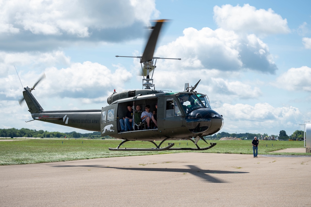 Vietnam-Era Huey Helicopter to Fly Over Portage and Kalamazoo