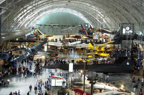 Udvar-Hazy Center Boeing Aviation Hangar. (Credit: Photo by Carolyn Russo/NASM, National Air and Space Museum, Smithsonian InstitutionCopyright: Smithsonian InstitutionImage Number: WEB10078-2004)