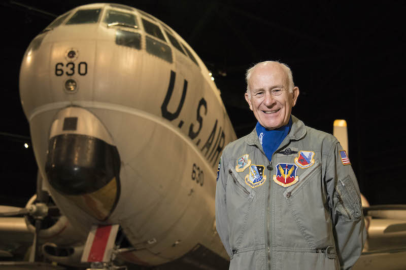 USAF Lt. Col. (Ret.) Kenneth Normand will speak with visitors about his experience as a pilot on the KC-97L. (U.S. Air Force photo by Ken LaRock)