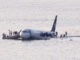 US Airways Flight 1549 N106US after crashing into the Hudson River crop 2