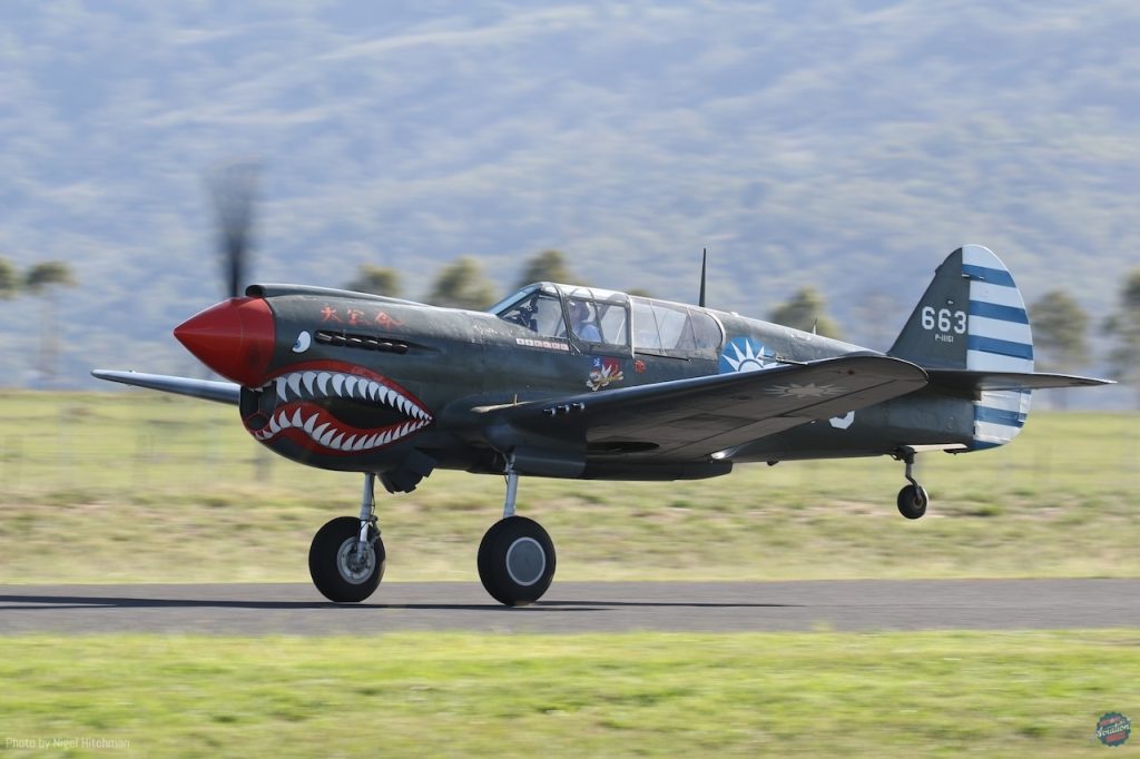Warbirds Over Scone Delivers Record-Breaking Gathering 16 VH AK4 663 P 40 7D2 0217