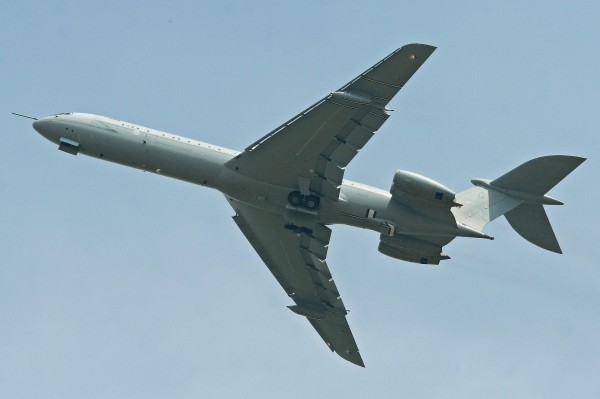 Operated by the Royal Air Force's 101 squadron, Vickers VC10 ZA148, captured while departing the 2013 RIAT last month. (Image Credit: Alan Wilson CC 2.0)