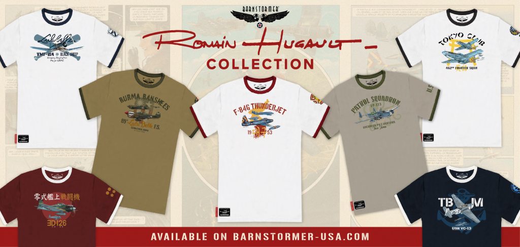 Barnstormer-USA and Romain Hugault Unveil “Burma Banshees” Collection Ahead of Sun ’n Fun 18 Vintage aviation news pub 1050x500 romain hugault barnstormer 2026 1