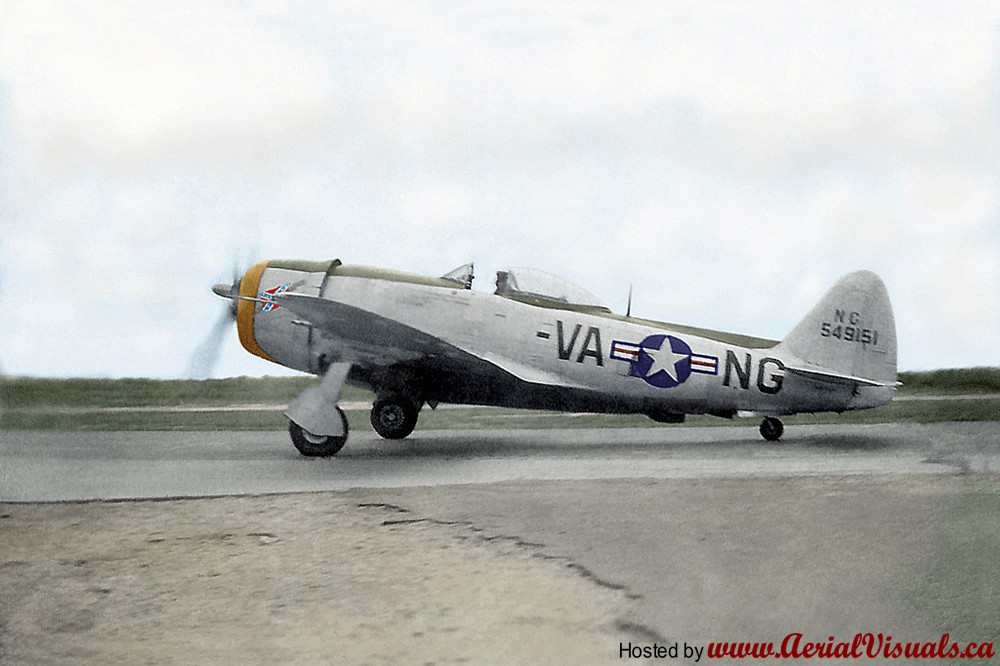 Virginia Air National Guard P 47D 45 49151 149th Fighter Squadron Byrd