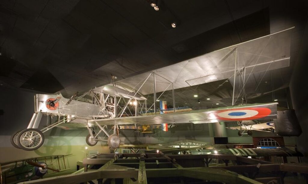 Voisin VIII in the now closed Legend Memory and the Great War in the Gallery Smithsonian Photo by Eric Long