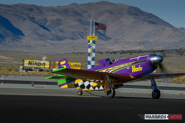 Winner of the 2013 Gold Unlimited, Steve Hinton and P-51D Mustang, Voodoo. (Image Credit: Moose Peterson)