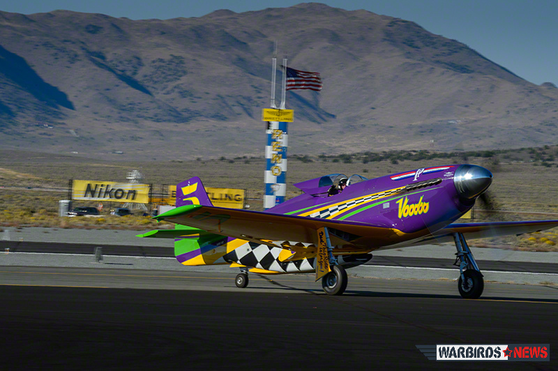 Winner of the 2013 Gold Unlimited, Steve Hinton and P-51D Mustang, Voodoo. (Image Credit: Moose Peterson)