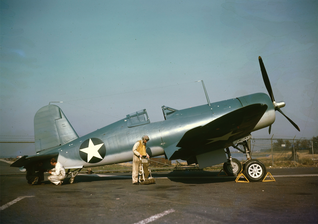 Vought Sikorsky F4U 1 Corsair Bu. No. 02170 with test pilot Willard Bartlett Boothby 24 October 1942. This is the twenty fifth production F4U 1. Rudy Arnold National Air and Space Museum NASM XRA 1294